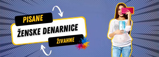 Pisane denarnice Pisane in razigrane denarnice