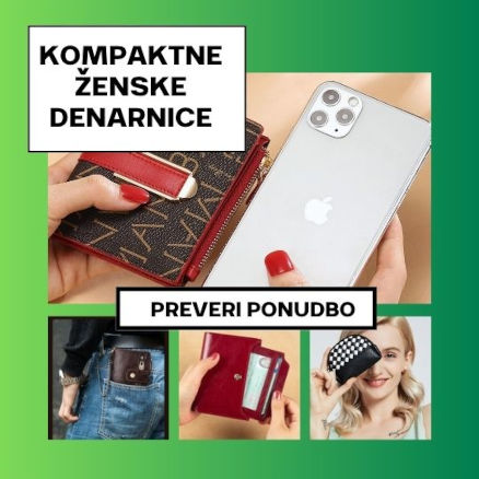Srednje velike ženske denarnice