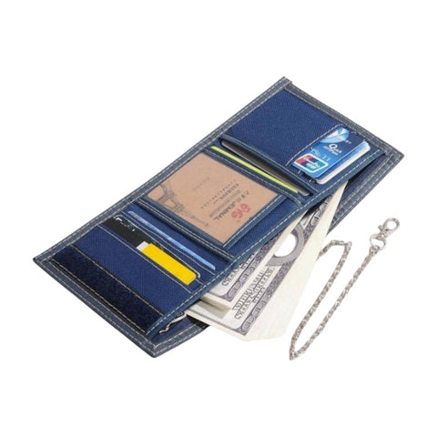 Denim Trifold denarnica Jeminal Compact Denim Trifold denarnica Jeminal Compact