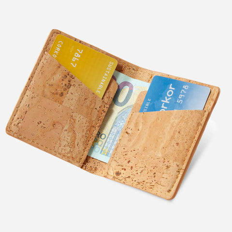 Mini bi-fold denarnica iz plute Mini bi-fold denarnica iz plute