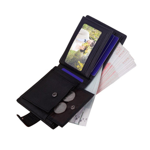 Vrhunska usnjena denarnica za moške - Bifold odpiranje Vrhunska usnjena denarnica za moške - Bifold odpiranje