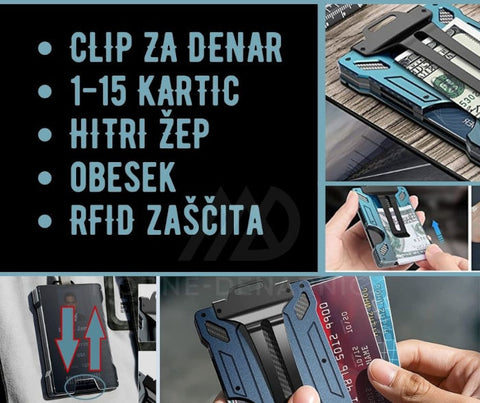 RFID Kovinska Denarnica Apollo RFID Kovinska Denarnica Apollo