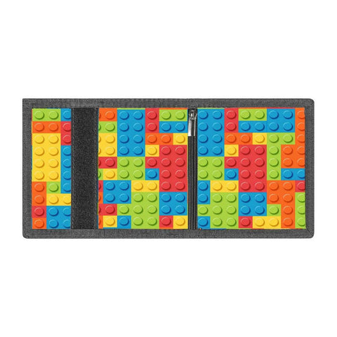 Trifold denarnica LEGO se razpre - pogled na hrbtni strani