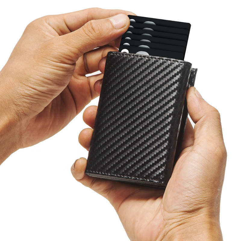 Slim RFID denarnica – Carbon Look