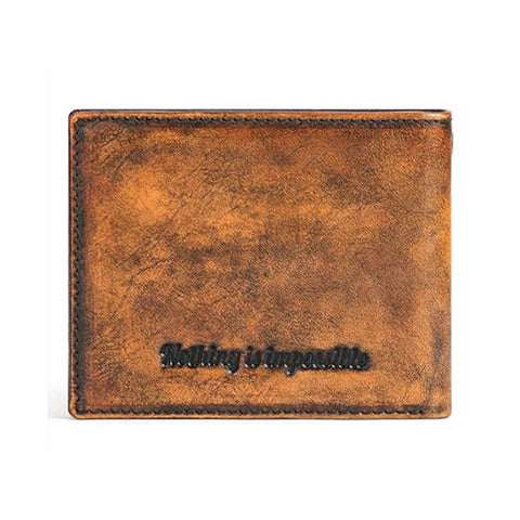 Zadnja stran moške denarnice Hunter – usnje z naravno patino