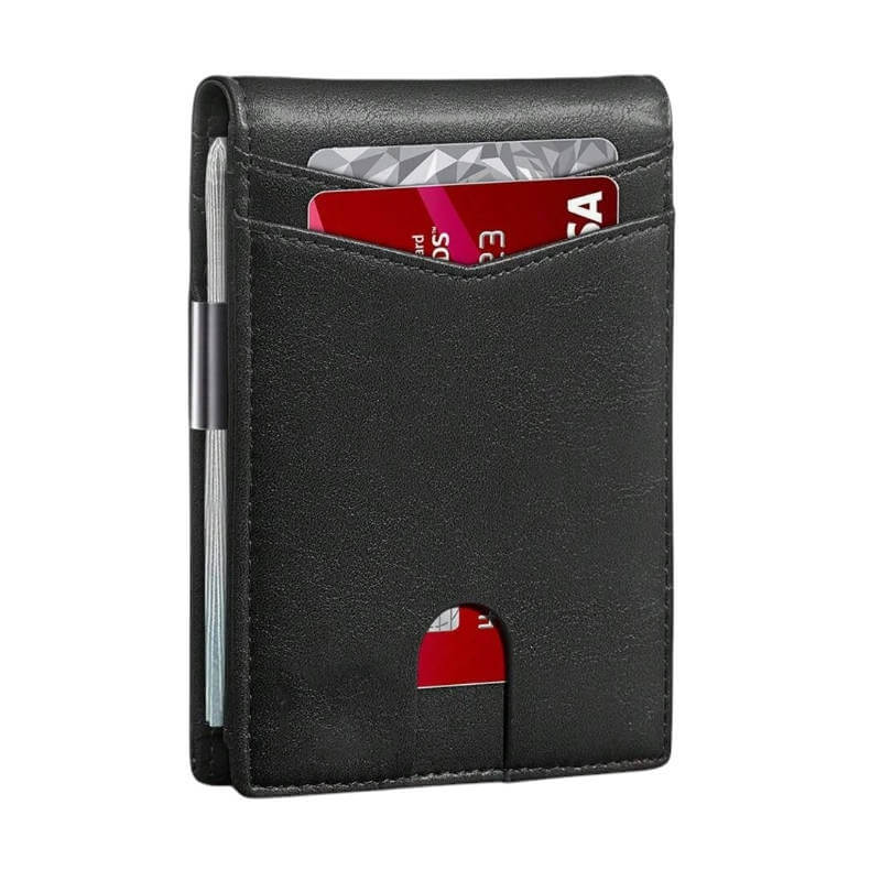 Estetska slim denarnica  za moske - Črna različica