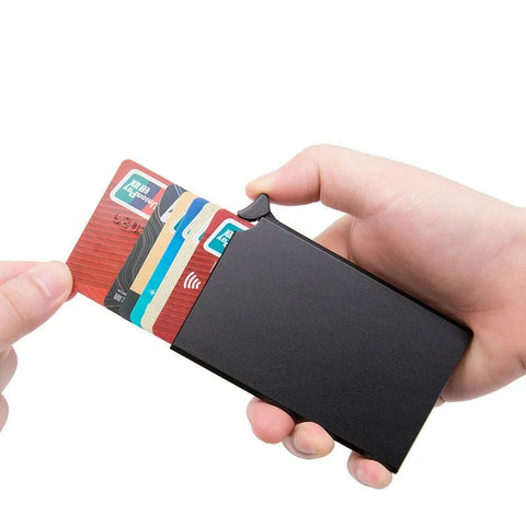 Kovinska denarnica za kartice Press&Pop, črna