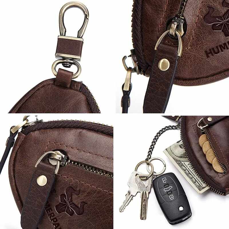Usnjen etui za ključe HumerPaul Key Pouch - robustna zasnova