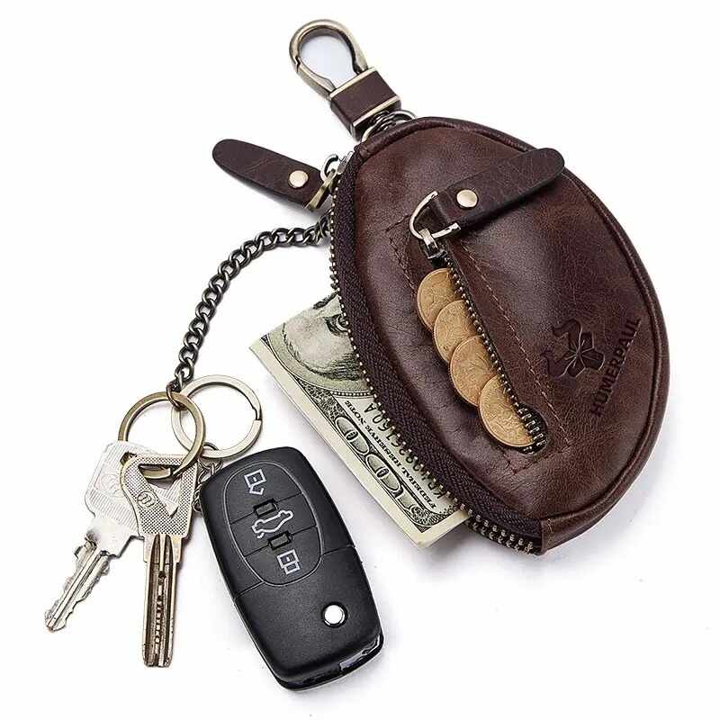 Usnjen etui za ključe HumerPaul Key Pouch, rjav