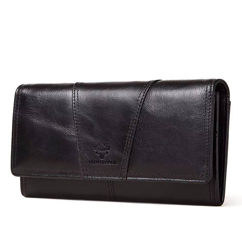 Ženska usnjena denarnica Amour z RFID zaščito - črna različica