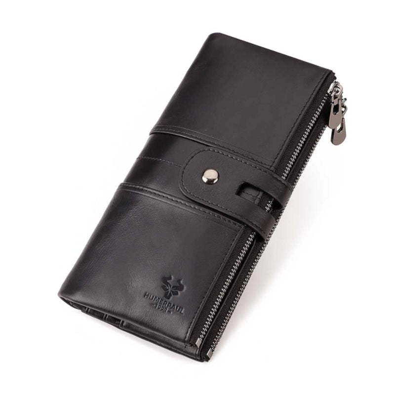 Ženska usnjena denarnica Fortune Premium črna